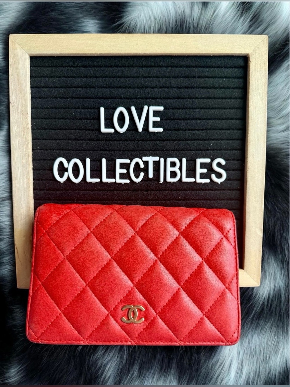 CHANEL Lambskin Quilted Long Wallet